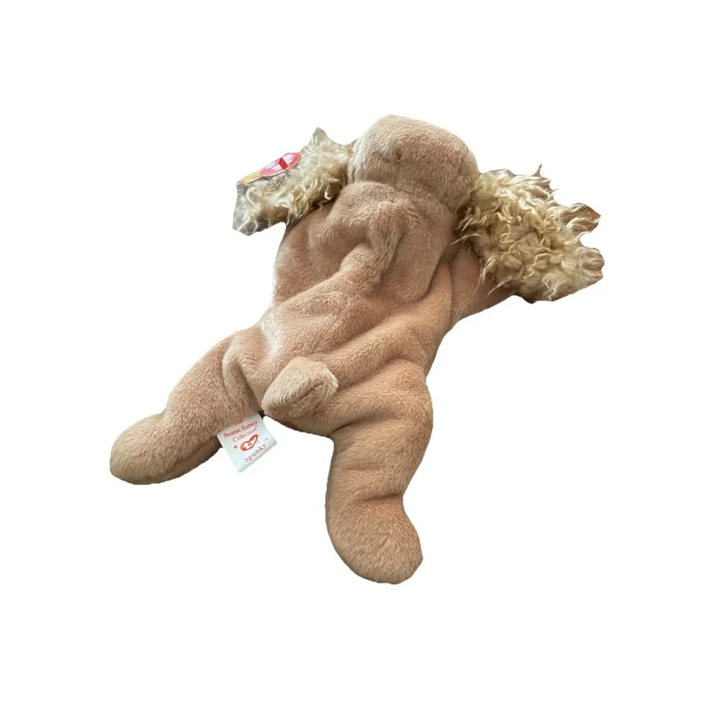 Ty Beanie Baby Spunky Cocker Spaniel Dog 1997 Red Star Tag